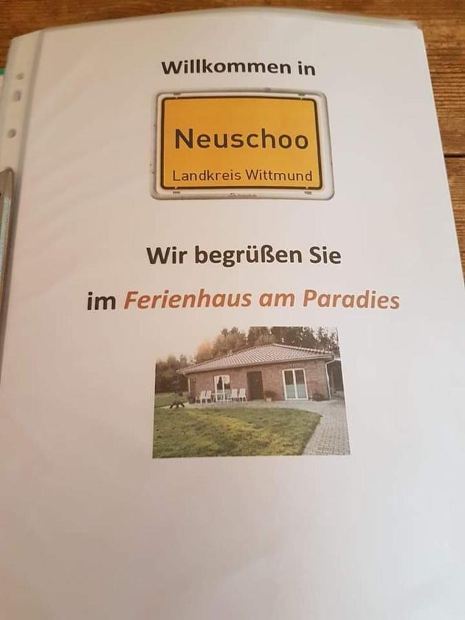 Ferienhaus Am Paradies Neuschoo Экстерьер фото